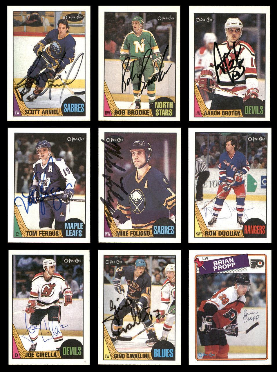 1981-1990 Hockey Autographed Cards (67 Count Lot) SKU #257882