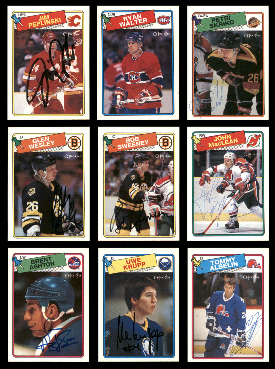 1981-1990 Hockey Autographed Cards (67 Count Lot) SKU #257882