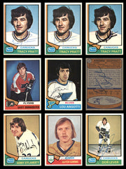 1974-75 Topps Hockey Autographed Cards (38 Count Lot) SKU #257883