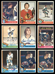 1974-75 Topps Hockey Autographed Cards (38 Count Lot) SKU #257883