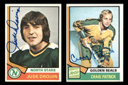 1974-75 Topps Hockey Autographed Cards (38 Count Lot) SKU #257883