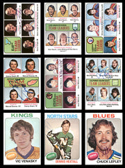 1975-76 Topps Hockey Autographed Cards (68 Count Lot - All Different) SKU #257887