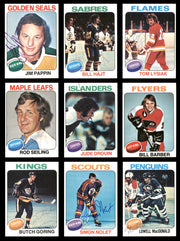1975-76 Topps Hockey Autographed Cards (68 Count Lot - All Different) SKU #257887
