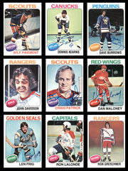 1975-76 Topps Hockey Autographed Cards (68 Count Lot - All Different) SKU #257887