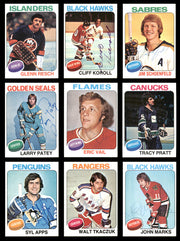 1975-76 Topps Hockey Autographed Cards (68 Count Lot - All Different) SKU #257887