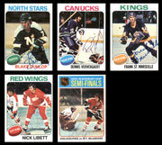 1975-76 Topps Hockey Autographed Cards (68 Count Lot - All Different) SKU #257887