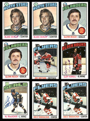 1976-77 Topps Hockey Autographed Cards (39 Count Lot) SKU #257888