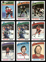 1976-77 Topps Hockey Autographed Cards (39 Count Lot) SKU #257888
