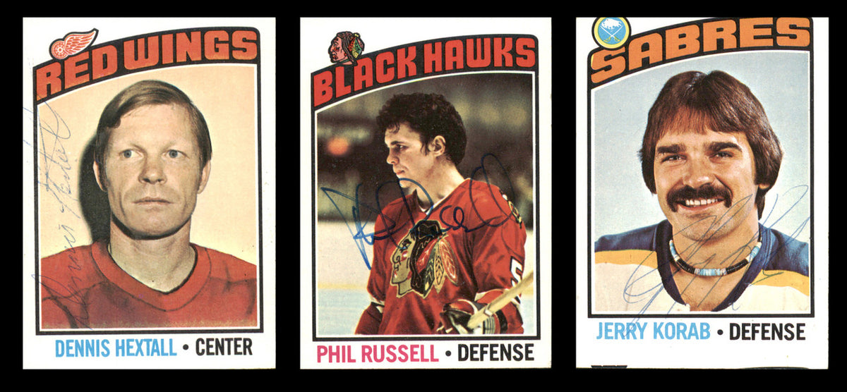 1976-77 Topps Hockey Autographed Cards (39 Count Lot) SKU #257888