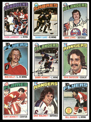 1976-77 Topps Hockey Autographed Cards (52 Count Lot - All Different) SKU #257889