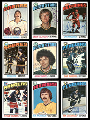 1976-77 Topps Hockey Autographed Cards (52 Count Lot - All Different) SKU #257889