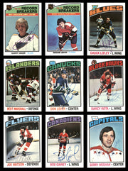 1976-77 Topps Hockey Autographed Cards (52 Count Lot - All Different) SKU #257889