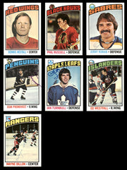 1976-77 Topps Hockey Autographed Cards (52 Count Lot - All Different) SKU #257889