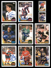 1987-88 Topps Hockey Autographed Cards (81 Count Lot - All Different) SKU #257891