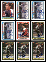 1990-91 Topps Hockey Autographed Cards (74 Count Lot) SKU #257892