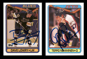 1990-91 Topps Hockey Autographed Cards (74 Count Lot) SKU #257892