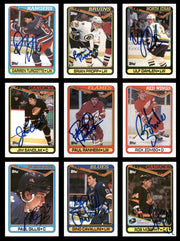 1990-91 Topps Hockey Autographed Cards (66 Count Lot - All Different) SKU #257893