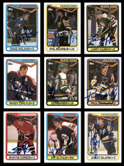 1990-91 Topps Hockey Autographed Cards (66 Count Lot - All Different) SKU #257893