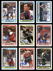 1990-91 Topps Hockey Autographed Cards (66 Count Lot - All Different) SKU #257893