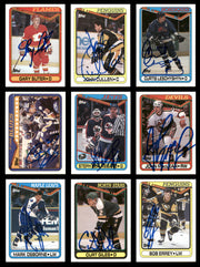 1990-91 Topps Hockey Autographed Cards (66 Count Lot - All Different) SKU #257893