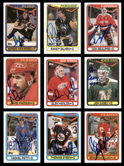 1990-91 Topps Hockey Autographed Cards (84 Count Lot - All Different) SKU #257894