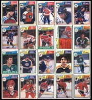 1983-84 O-Pee-Chee Hockey Autographed Cards (119 Count Lot - All Different) SKU #257899