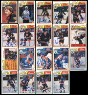 1983-84 O-Pee-Chee Hockey Autographed Cards (119 Count Lot - All Different) SKU #257899