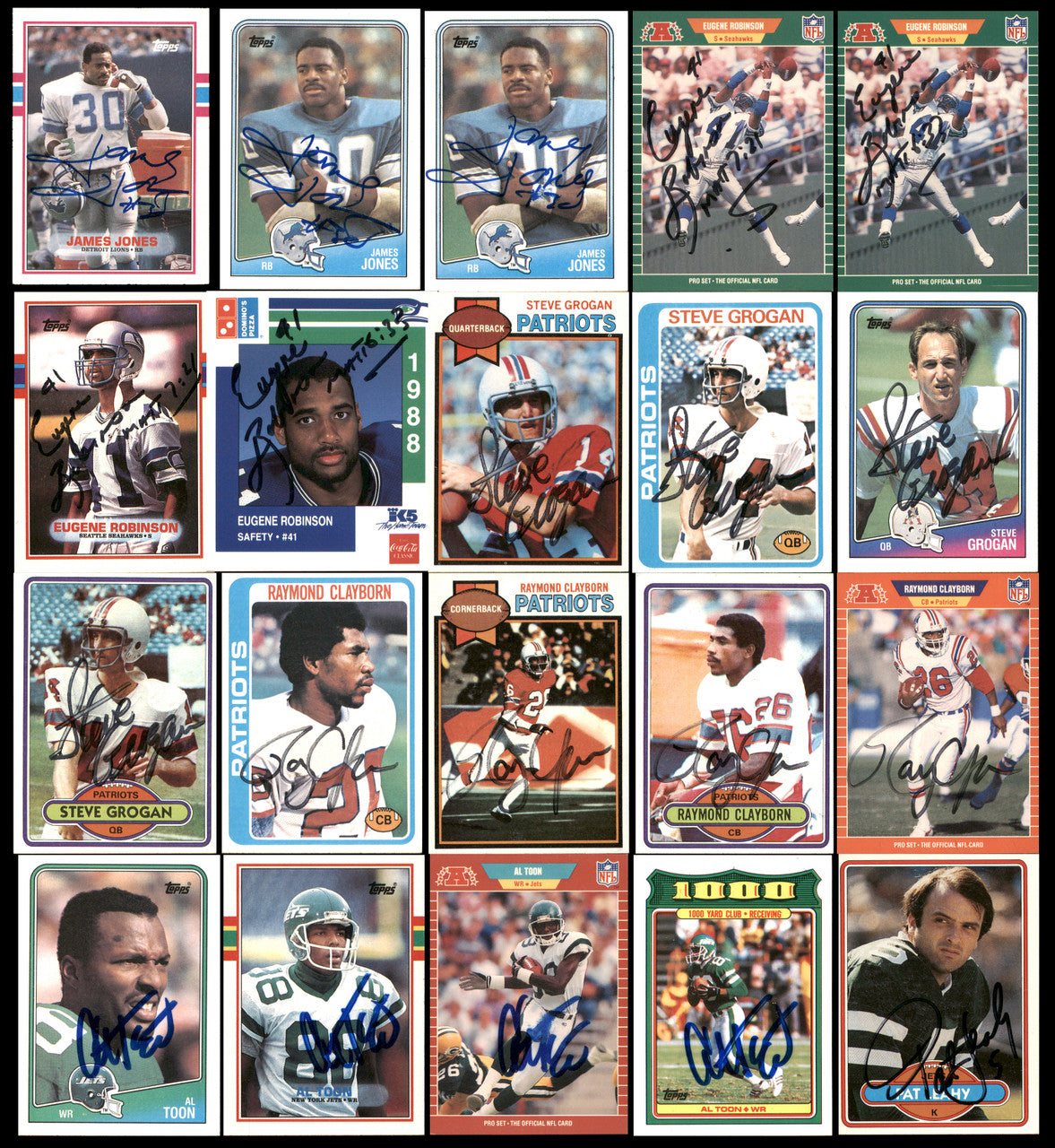 Autographed Football Cards (117 Count Lot) SKU #257901