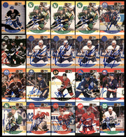 1990-91 Pro Set Hockey Autographed Cards (160 Count Lot) SKU #257907
