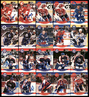 1990-91 Pro Set Hockey Autographed Cards (160 Count Lot) SKU #257907