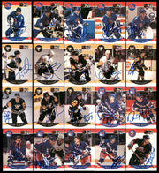 1990-91 Pro Set Hockey Autographed Cards (160 Count Lot) SKU #257907