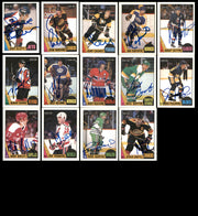 1987-88 O-Pee-Chee Hockey Autographed Cards (134 Count Lot - All Different) SKU #257908