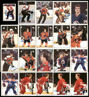 1983-84 Topps Stickers Hockey Autographed Cards (142 Count Lot) SKU #257914