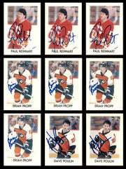 1987-88 O-Pee-Chee Mini's Hockey Autographed Cards (57 Count Lot) SKU #257916