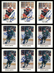 1987-88 O-Pee-Chee Mini's Hockey Autographed Cards (57 Count Lot) SKU #257916