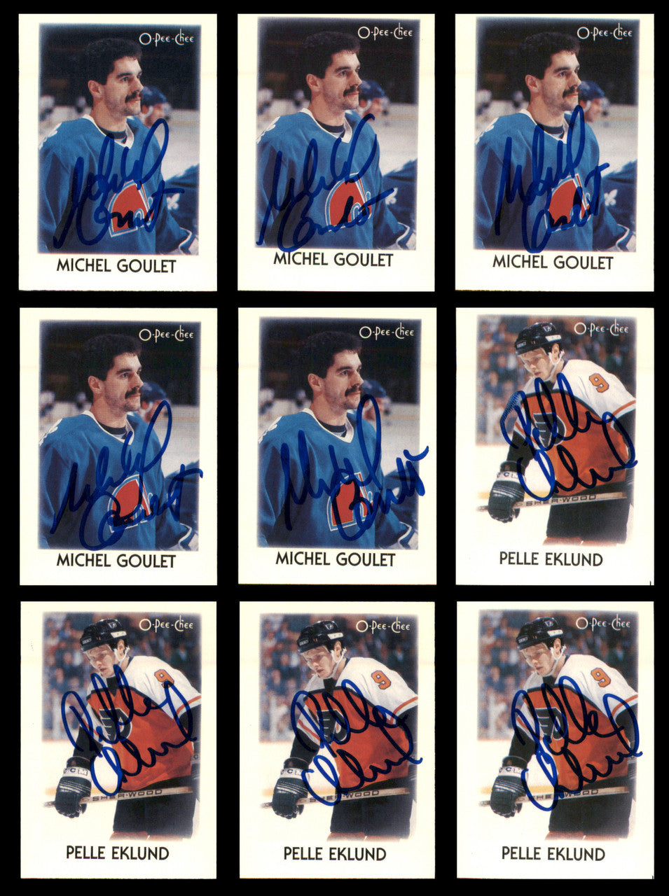 1987-88 O-Pee-Chee Mini's Hockey Autographed Cards (57 Count Lot) SKU #257916