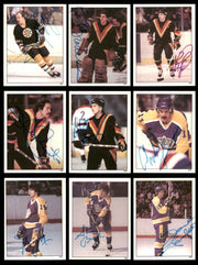 1982-83 Topps Stickers Hockey Autographed Cards (84 Count Lot - All Different) SKU #257917