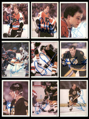 1982-83 Topps Stickers Hockey Autographed Cards (84 Count Lot - All Different) SKU #257917