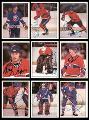 1982-83 Topps Stickers Hockey Autographed Cards (84 Count Lot - All Different) SKU #257917