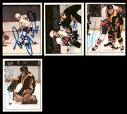 1982-83 Topps Stickers Hockey Autographed Cards (84 Count Lot - All Different) SKU #257917