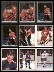 1982-83 Topps Stickers Hockey Autographed Cards (31 Count Lot) SKU #257918