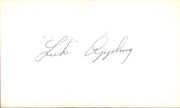 Luke Appling Autographed 3x5 Index Cards (2 Count Lot) Chicago White Sox SKU #257909