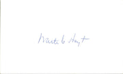 Waite Hoyt Autographed 3x5 Index Cards (4 Count Lot) SKU #257910