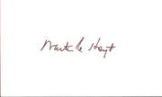 Waite Hoyt Autographed 3x5 Index Cards (4 Count Lot) SKU #257910