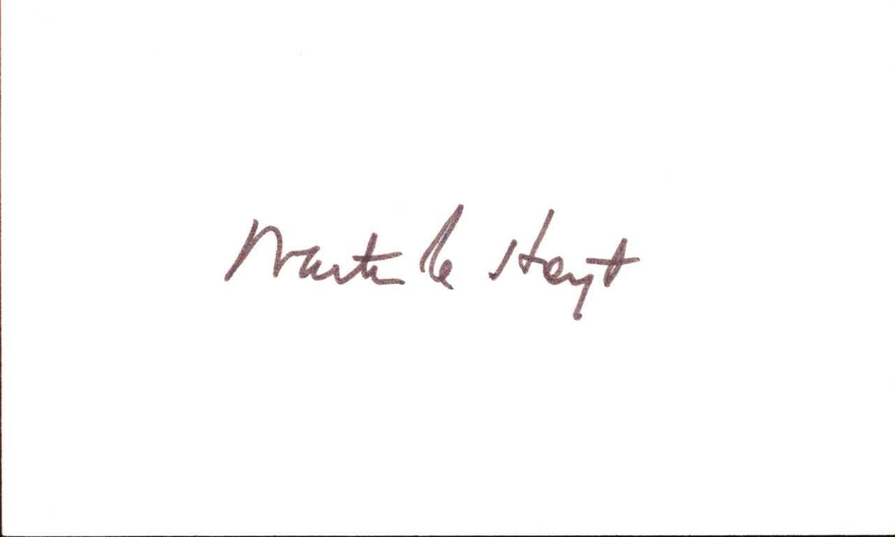 Waite Hoyt Autographed 3x5 Index Cards (4 Count Lot) SKU #257910