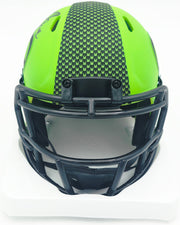 Byron Murphy II Autographed Seattle Seahawks Rave Green Speed Mini Helmet (Smudged) MCS Holo #62694
