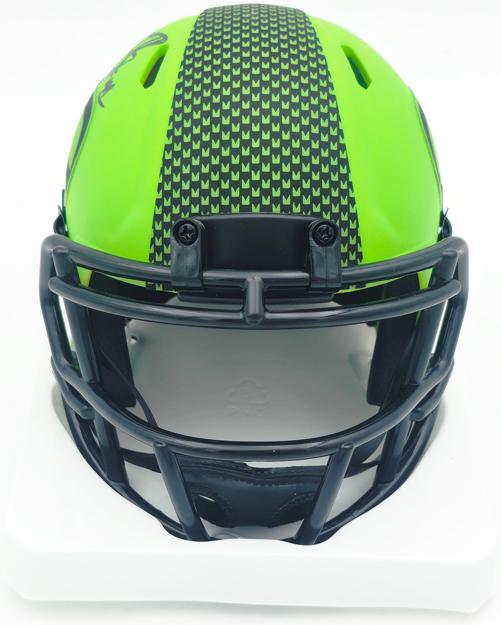 Byron Murphy II Autographed Seattle Seahawks Rave Green Speed Mini Helmet (Smudged) MCS Holo #62694