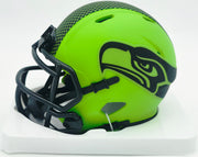 Byron Murphy II Autographed Seattle Seahawks Rave Green Speed Mini Helmet (Smudged) MCS Holo #62694