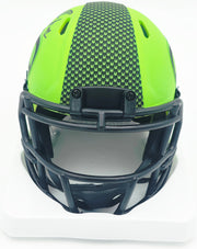Byron Murphy II Autographed Seattle Seahawks Rave Green Speed Mini Helmet (Smudged) MCS Holo #62695
