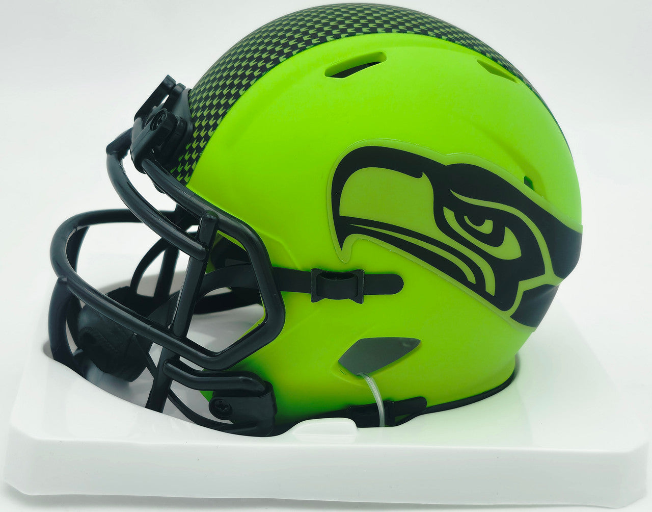 Byron Murphy II Autographed Seattle Seahawks Rave Green Speed Mini Helmet (Smudged) MCS Holo #62695